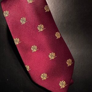 Scottish Freemason Burgundy Masonic Tie 32nd Degree